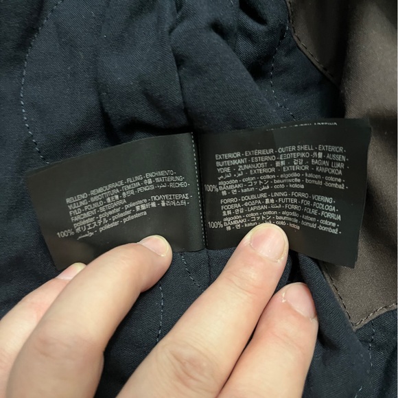 Zara Men’s Waxed Finish Padded Bomber Jacket - Size L - Picture 14 of 14